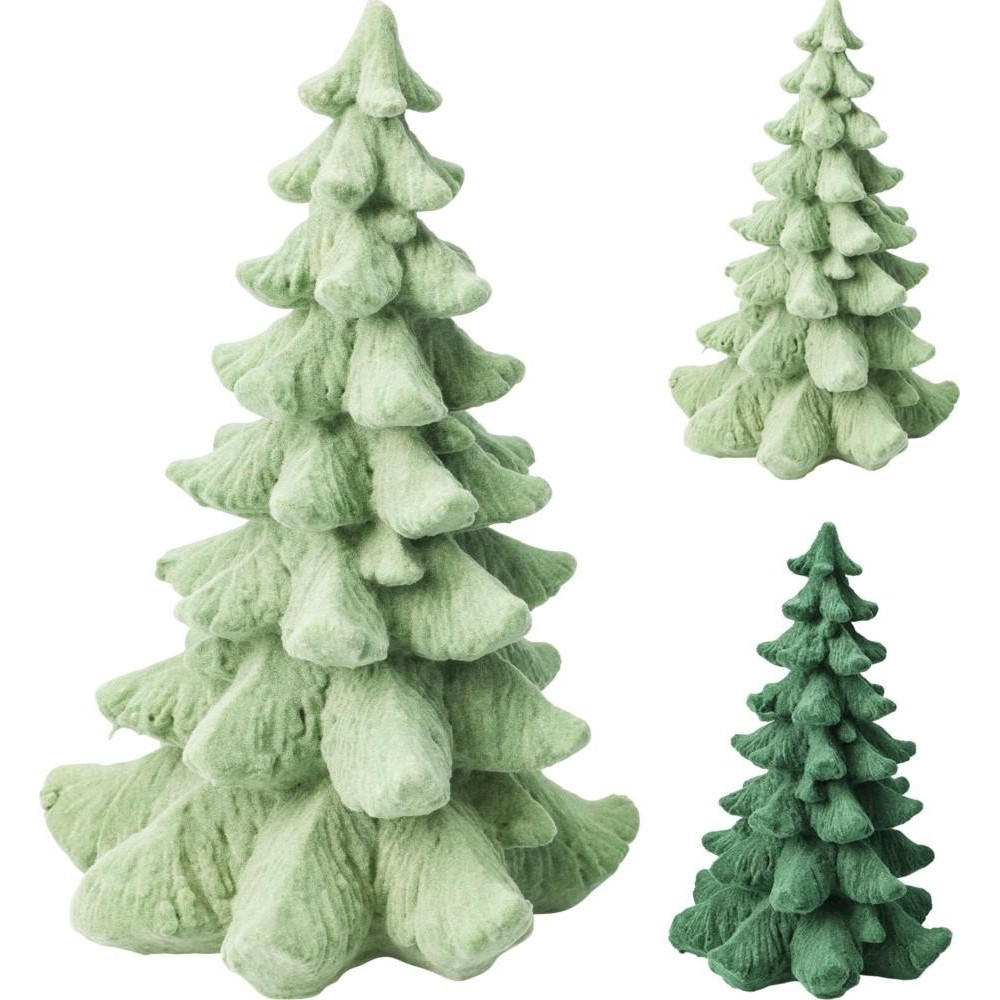 ALBERO FLOCCATO 21CM 2ASS